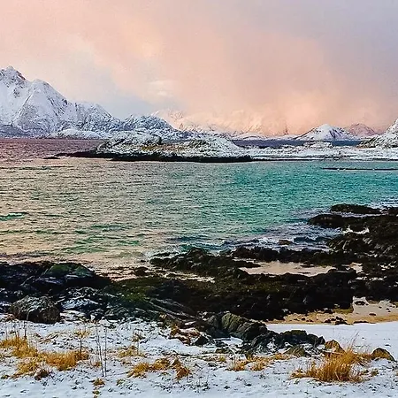 Arctic Family Adventure In Tunstad, Nordnorway Myre (Nordland)